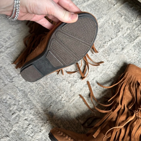 Rampage Capello Brown Suede Fringed 2 Tiered Boots Moccasins Size 7m
Womens - Picture 5 of 6